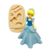 Molde de Silicone Boneca Princesa, Cinderela