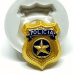 Molde de Silicone Policia - Distintivo Policial