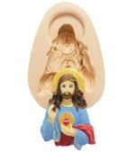 Molde De Silicone Sagrado Coração de Jesus Religião