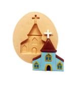 Molde de Silicone Igreja Para Decorar Religião