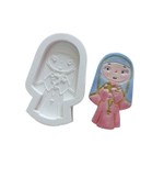 Molde de Silicone Freira Decorar Religião