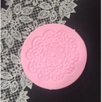 Molde de Silicone Renda para decorar Cupcake