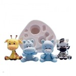 Molde de Silicone Animais do Safari Baby Universal