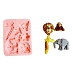 Molde de Silicone Animais do Safari Para Decorar