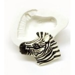 Molde de Silicone Animais do Safari - Rosto Zebra Mod 2