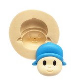 Molde de Silicone Pocoyo Rosto Pato, Elly, Loula e Pocoyo Kit