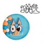 Cortador As Aventuras de Bluey - Rosto do Bluey 6cm