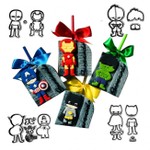 Kit Cortadores Super Herois Baby 9cm