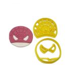 Cortador Super Heróis - Rosto do Homem Aranha Baby 5,5cm