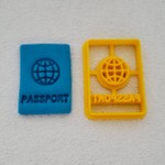 Cortador Passaporte de Viagem 5,5cm