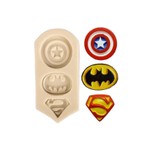 Molde de Silicone Logos Super Herois 3 Modelos