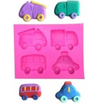 Molde De Silicone Modelo Transportes, Carros, Onibus, Taxi,