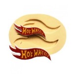 Molde de Silicone Logo Hotwheels Decorar Corrida