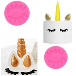 Molde de Silicone Cilios Decorar Unicornios