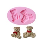 Molde de Silicone Urso Ursinhos Sentados