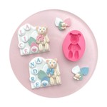 Molde de Silicone Urso Ursinho Tricot