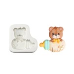 Molde de Silicone Urso Ursinho na Mamadeira