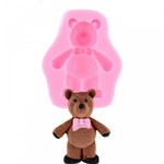 Molde de Silicone Urso Ursinho Com Gravata Mod 3