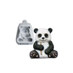 Molde de Silicone Urso Panda Sentado