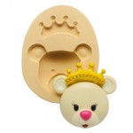 Molde de Silicone Rosto Ursa Ursinha Princesa