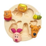 Molde De Silicone Turma Do Urso Pooh