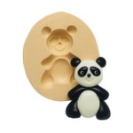 Molde de silicone panda para decorar cupcakes e pirulitos