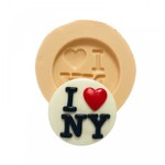 Molde de Silicone Plaquinha I Love New York