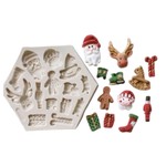 Molde de Silicone Itens do Natal Natal Completo