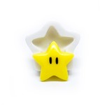 Molde de Silicone Estrela do Mario Bros