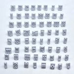 Kit Carimbos Marcadores Letras Maiúsculas Minúsculas 64 Pçs