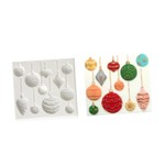 Molde de Silicone Bolas Enfeites de Natal 11 Cav