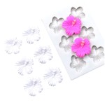 Molde de Silicone Flores Lilas 6 Cav