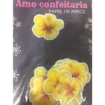 Papel de Arroz Comestível Flores de Hibisco 
