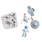 Molde de Silicone Astronauta 4 Modelos