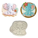 Molde de Silicone Elefante do Safari Baby