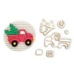 Cortador Natal - Carro Com Arvores 6,5cm