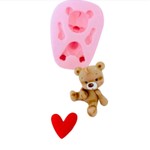 Molde de Silicone Urso 3D Decorar Dia Dos Namorados