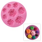 Moldes De Silicone Flores e Rosas Para Decorar Bolo