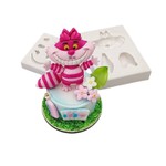 Molde de Silicone Gato Cheshire da Alice