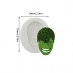 Molde de Silicone Super Herois - Rosto do Hulk