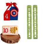 Kit Reguas de Numeros 3cm