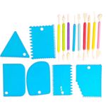 Kit Estecas e Raspadores Para Confeitaria