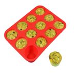 Forma de Silicone Cupcake 12 Cavidades 7cm