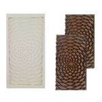 Molde de Silicone Textura Triplice 3D Mandala