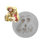 Molde de Silicone Sagrada Familia Pequena Para Decorar Religião