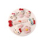 Molde de Silicone Hello Kitty Logo e Itens