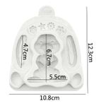 Molde de Silicone Coelho e Ovos Da Páscoa