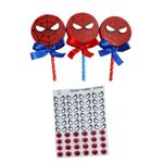 Olhos Comestiveis - Olho e Logo Homem Aranha