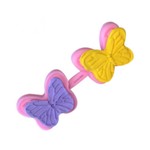 Molde de silicone marcador borboleta, flor, bolos, cupcakes doces para Decorar