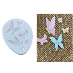 Molde de Silicone Borboletas Para Decorar Jardim